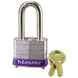 Master Lock, 1-1/2 In. Keyed Laminated Padlock, 1.5-In. Long Shackle