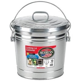 Various, 10-Gallon Galvanized Steel Trash Can