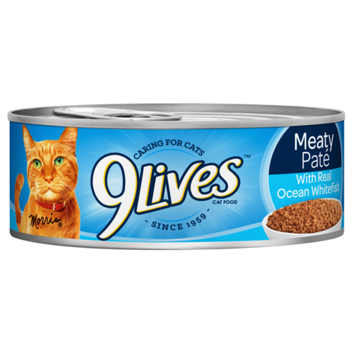 9 Lives, 9 Lives Meaty Paté With Real Ocean Whitefish 5.5 oz