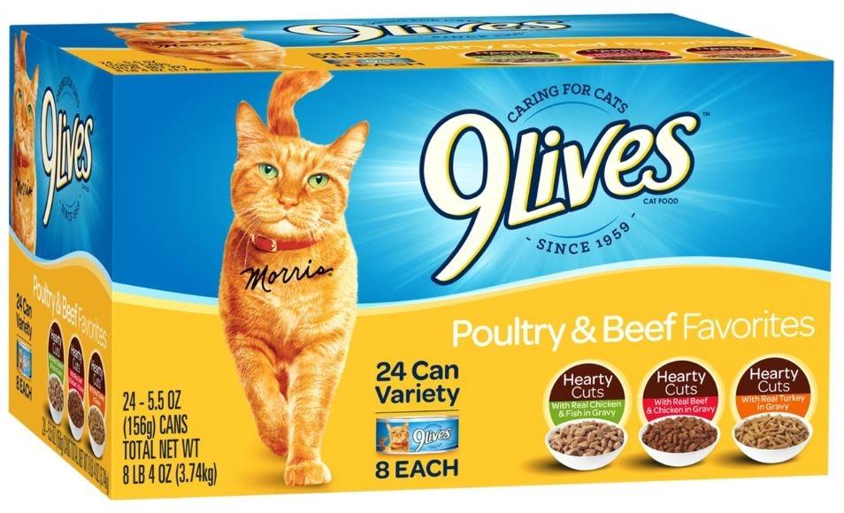 9 Lives, 9 Lives Poultry and Beef Favorites Variety Pack Canned Cat Food