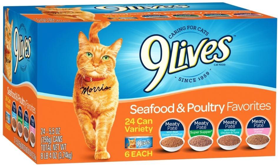 9 Lives, 9 Lives Seafood and Poultry Favorites Variety Pack Canned Cat Food