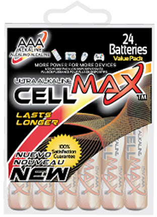 The Battery Spot, AAA CELL MAX ALKALINE 24PC HARD P