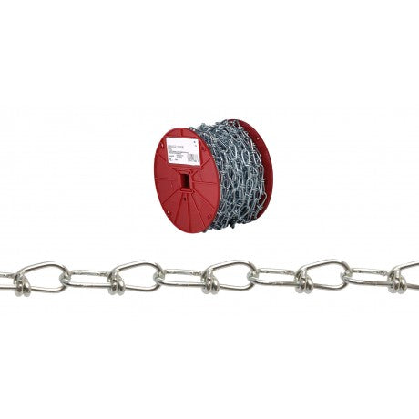 Apex Tool Group, Apex Campbell #3 Double Loop (Inco) Chain, Zinc Plated, 200' per Reel