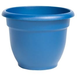 Bloem, Ariana Planter, Self-Watering, Classic Blue Plastic, 8-In.