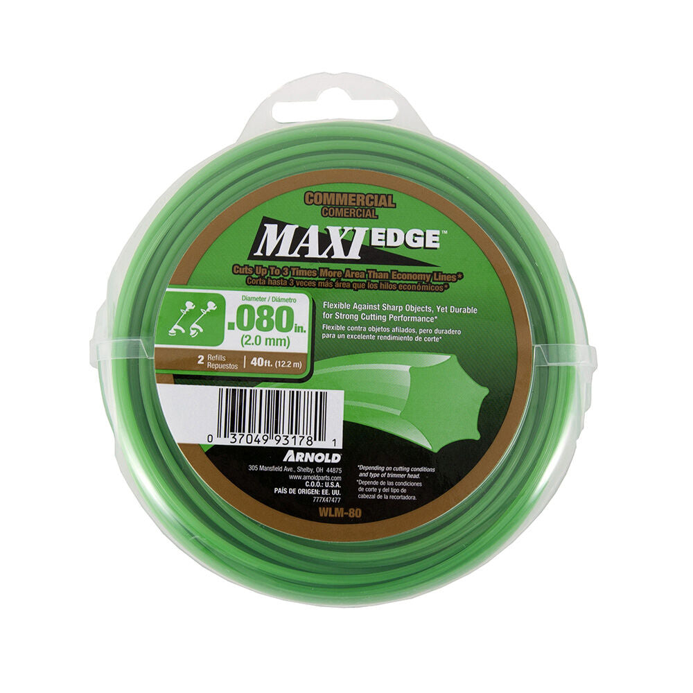 Arnold Corp, Arnold Corp .080" Maxi Edge Commercial Trimmer Line 40 feet