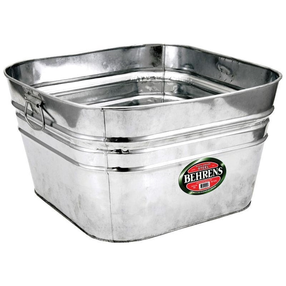 Behrens, BEHRENS HOT DIPPED SQUARE STEEL TUB