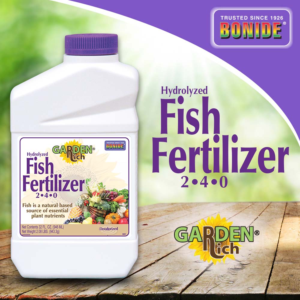 Bonide, BONIDE Garden Rich® Fish Fertilizer 2-4-0 Conc,1 quart/32 oz