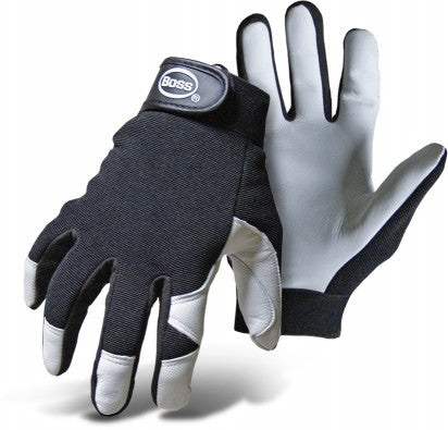 BOSS Gloves, BOSS Boss Guard™ White Goatskin Palm Mechanic