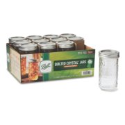 Ball, Ball® Quilted Crystal Jelly Jars & Lids, Regular Mouth