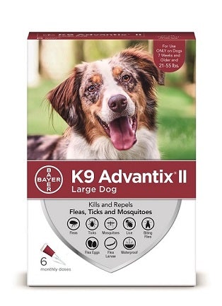 Bayer Animal Health, Bayer Animal Health Elanco K9 Advantix II flea and tick prevention for medium dogs