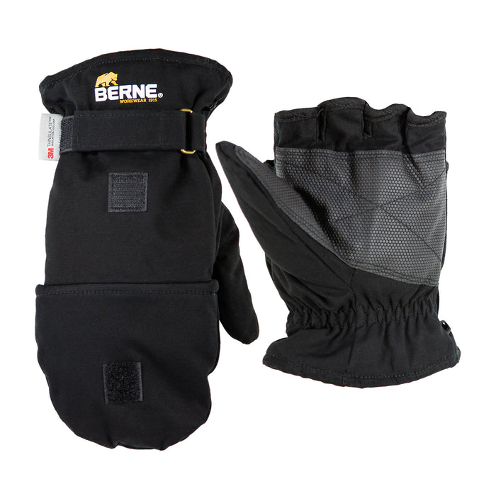 Berne, Berne Flip-Top Glove Mitten Large Black