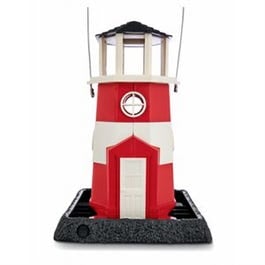 Woodstream, Bird Feeder, Red/White Lighthouse, 8-Lb. Capacity