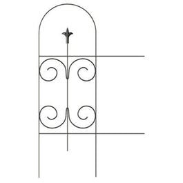 Various, Black Garden Fence With Finial, 32-In. x 8-Ft.