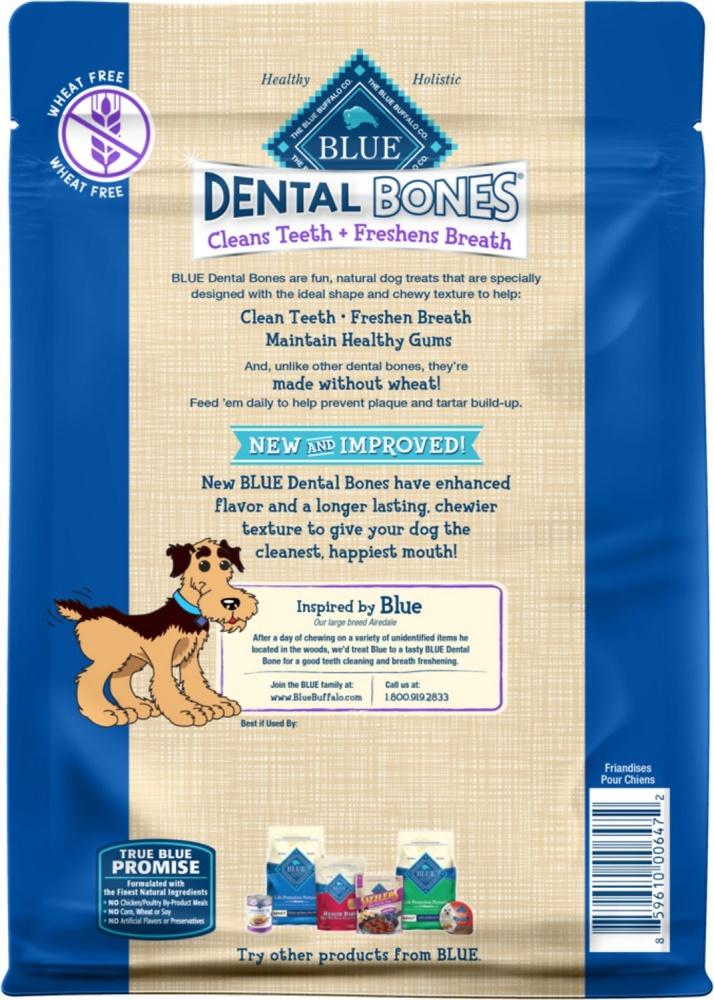 Blue Buffalo, Blue Buffalo Dental Bones Large Dog Treats