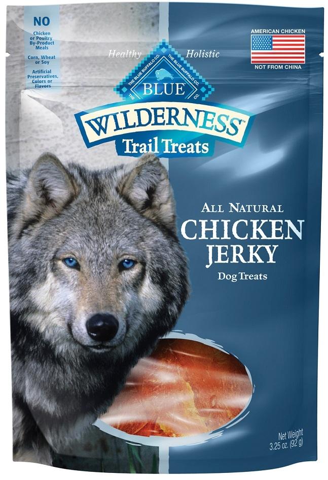 Blue Buffalo, Blue Buffalo Wilderness Grain Free Trail Treats Chicken Jerky for Dogs