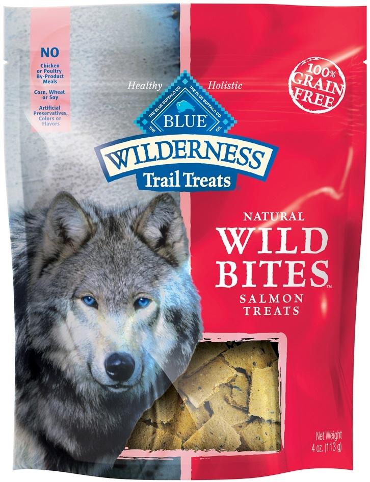Blue Buffalo, Blue Buffalo Wilderness Grain Free Wild Bites Salmon Dog Treats