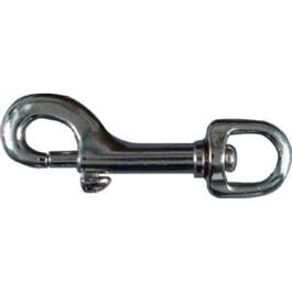 National Hardware, Bolt Snap, Nickel, 0.5 x 3-In.