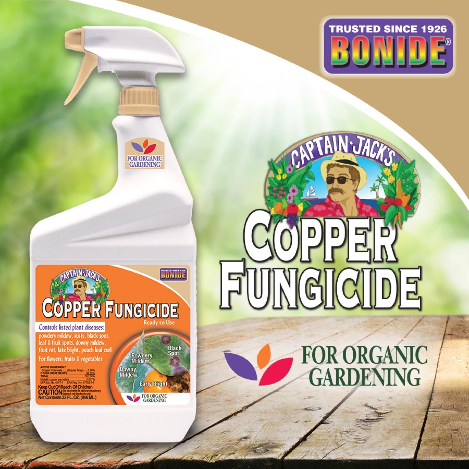 Bonide, Bonide Captain Jack’s Liquid Copper Fungicide Ready-to-Use