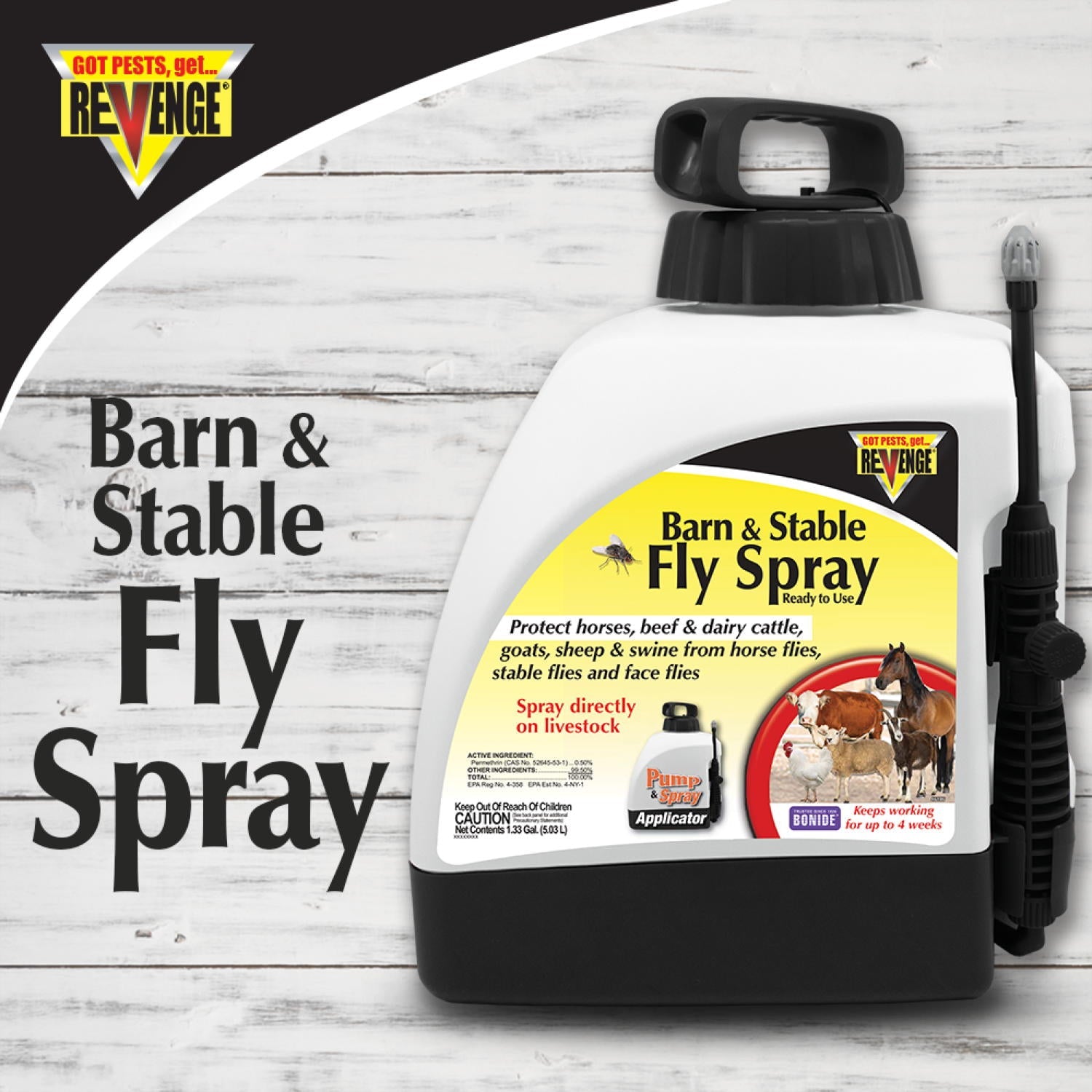 Bonide, Bonide Revenge® Horse & Stable Fly Spray RTU 128 Oz