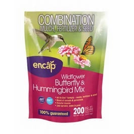Encap, Butterfly & Hummingbird Flower Mulch Seed, Covers 200 Sq. Ft.