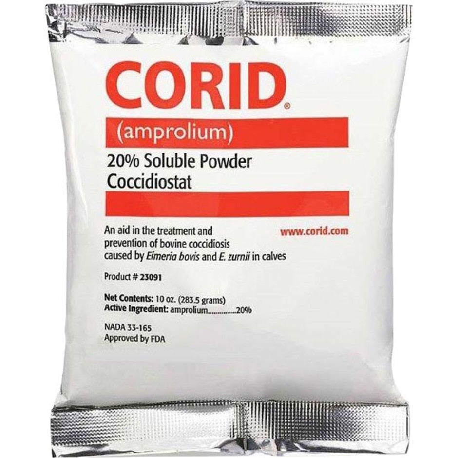 Corid, CORID 20% SOLUBLE POWDER COCCIDIOSTAT FOR CALVES