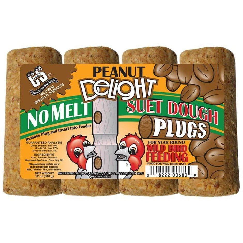 C&S, C&S Peanut Delight No Melt Suet Dough Plugs