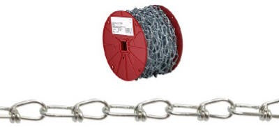 Campbell Chain & Fittings, Campbell #1 Inco Double Loop (Inco) Chain, Zinc Plated, 250' per Reel