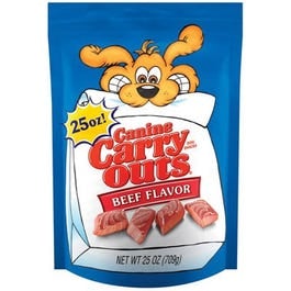 Various, Canine Carry Outs Dog Treats, Beef, 25-oz.