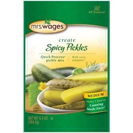 Mrs. Wages, Canning Seasoning Mix, Medium Spicy Pickle, 6.5-oz.