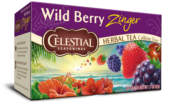 Celestial Seasonings, Celestial Seasonings Wild Berry Zinger Herbal Tea