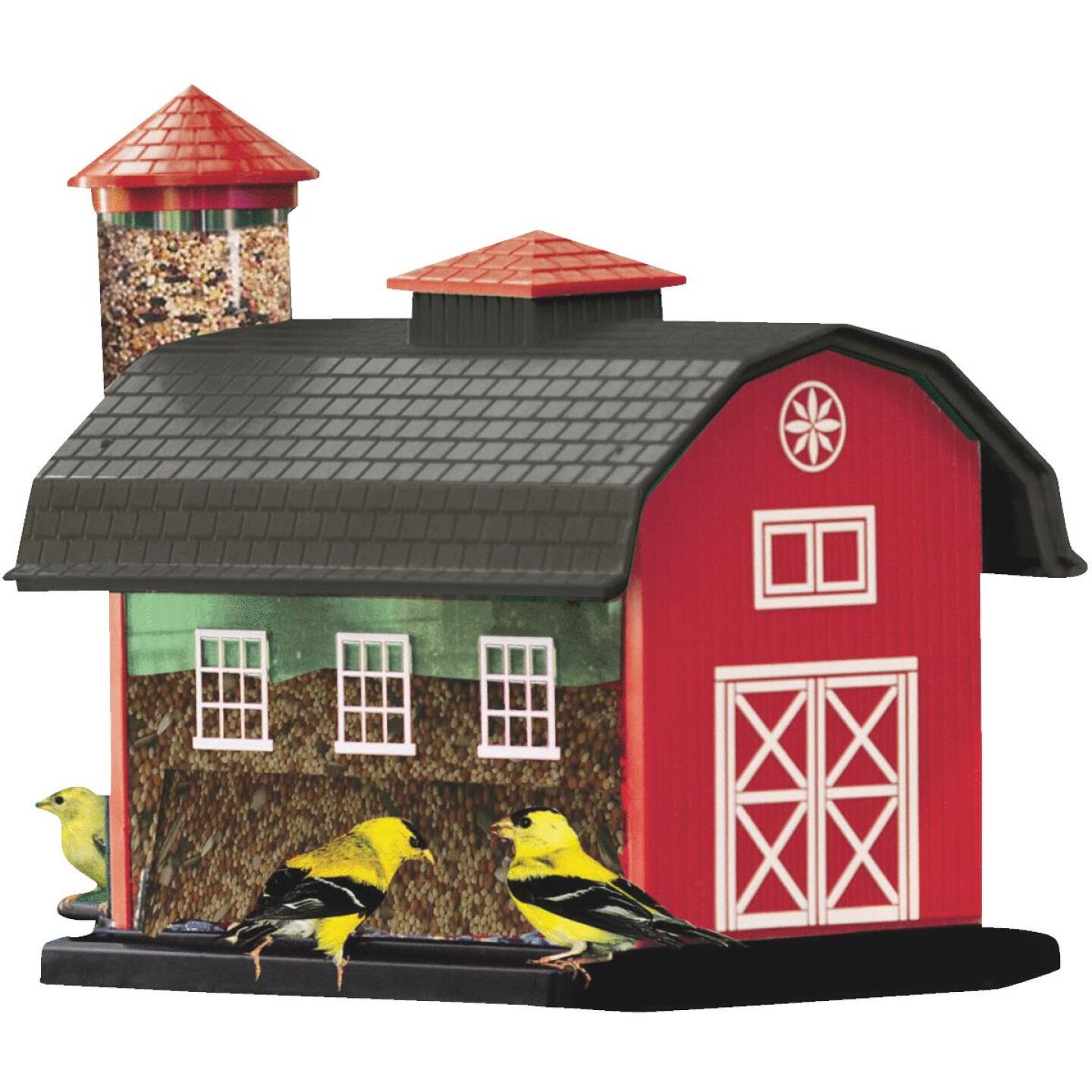 Cherry Valley, Cherry Valley 12-2/3 In. 7 Lb. Capacity Red Barn Finch Thistle Combo Feeder