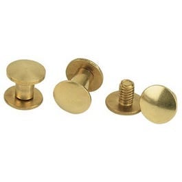 Weaver Leather, Chicago Screw Pack For Horse Harness, Brass, 1/4 & 3/8-In., 6-Pk.