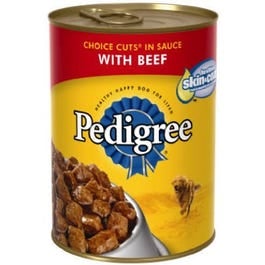 PEDIGREE, Choice Cuts Canned Dog Food, Beef, 13-oz.