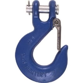 National Hardware, Clevis Slip Hook With Latch, Blue, 5/16-In.