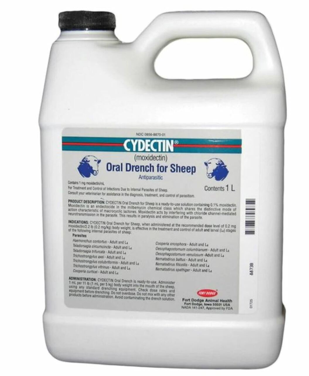 Bayer, Cydectin Oral Drench For Sheep, 1 L.