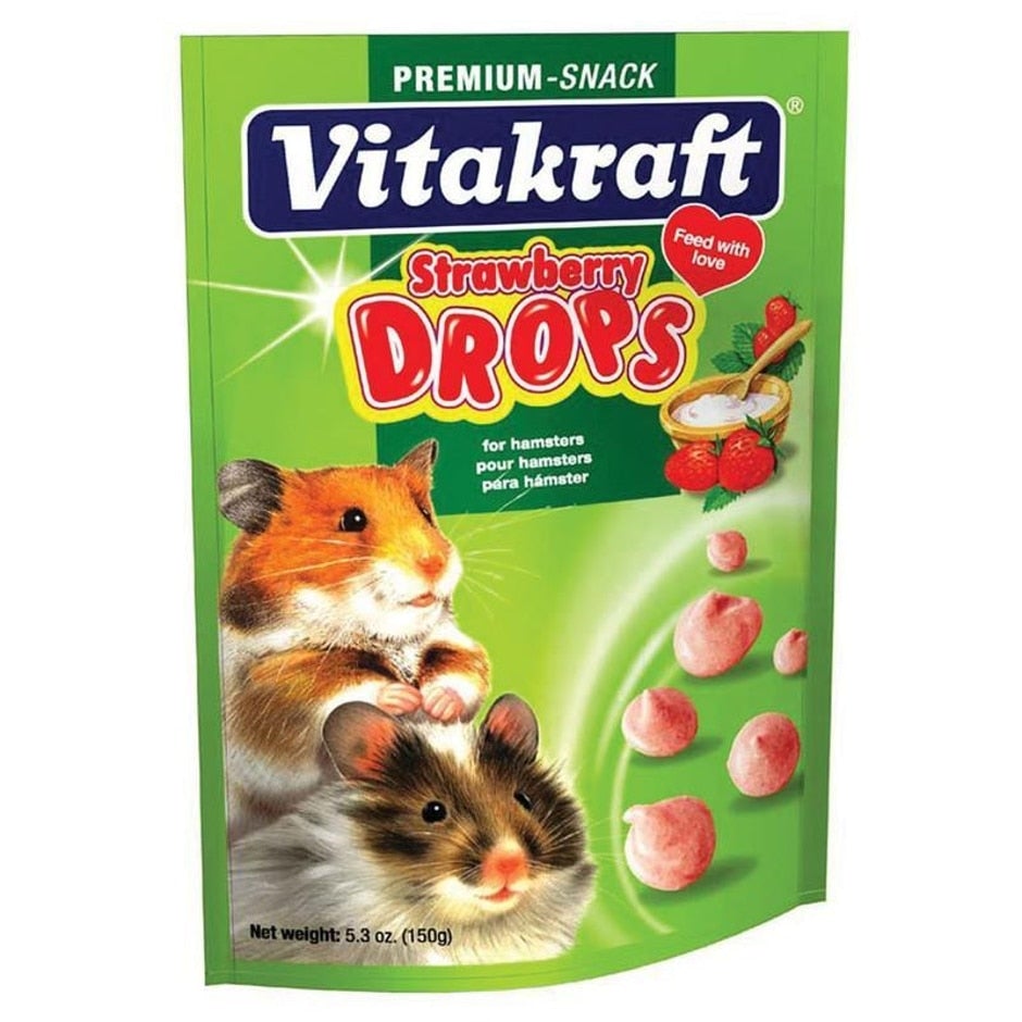 Vitakraft, DROPS WITH STRAWBERRY - HAMSTER