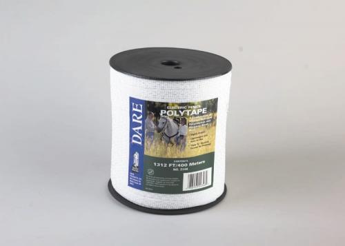 DARE PRODUCTS, Dare Products Equine Fencing Polytape 1 1/2" X 656' White Heavy Duty