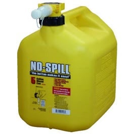 No-Spill, Diesel Can, CARB Compliant, 5-Gal.