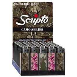 Scripto, Disposable Lighter, Assorted Camo Designs