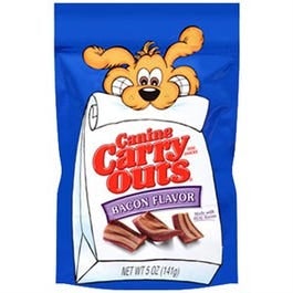 Canine Carry Outs, Dog Treats, Bacon Flavor, 5-oz.