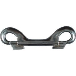 National Hardware, Double Bolt Snap, Nickel, 4-9/16-In.