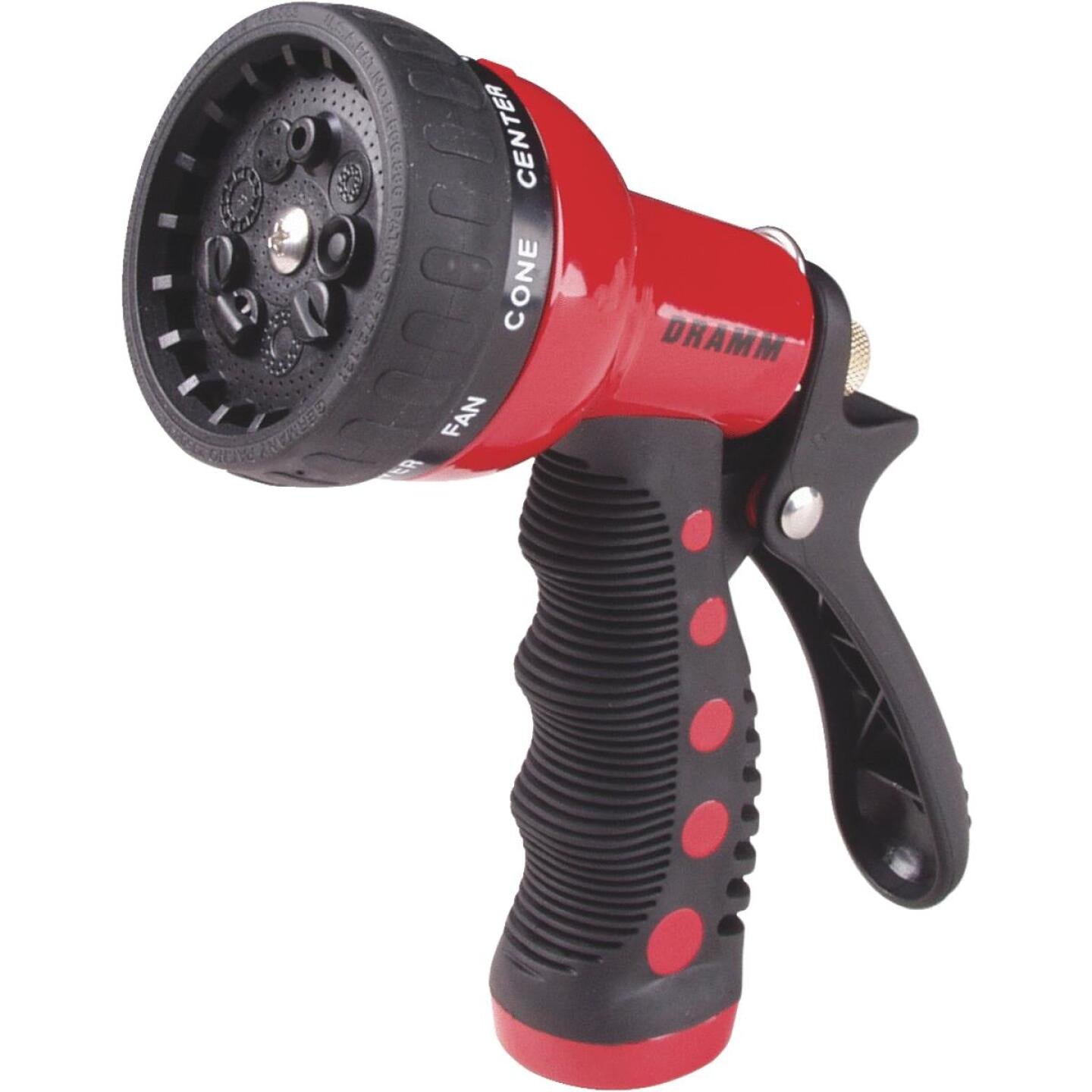 Dramm, Dramm Heavy-Duty Metal 9-Pattern Nozzle, Red