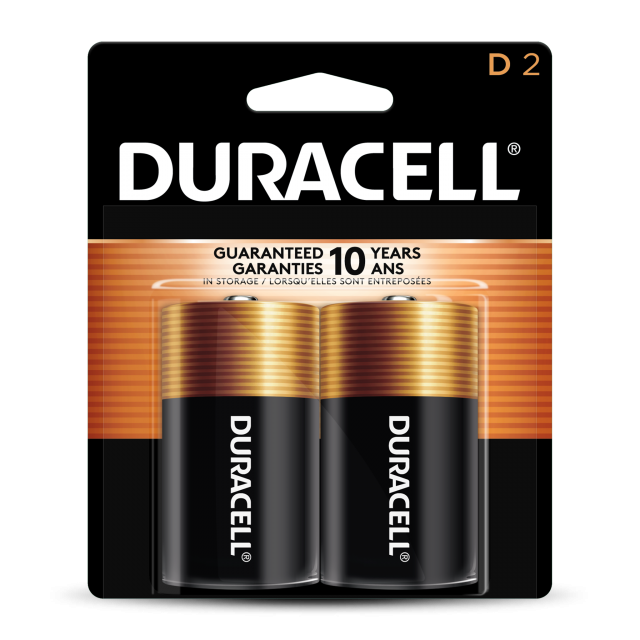Duracell, Duracell Coppertop D Alkaline Batteries