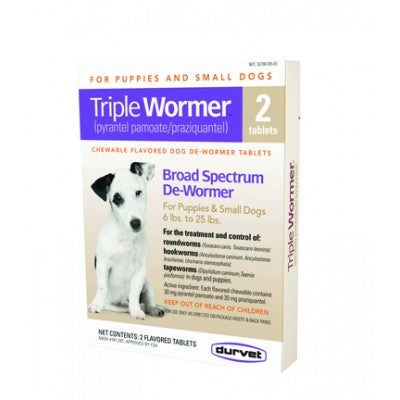 Durvet, Durvet Triple Wormer For Puppies & Small Dogs