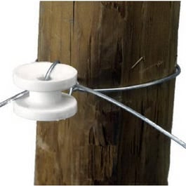 Various, Electric Fence Insulator, Corner Post Donut, White, 10-Pk.