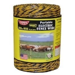 Baygard, Electric Fence Wire, Yellow & Black Aluminum & Fiberglass, 656-Ft.