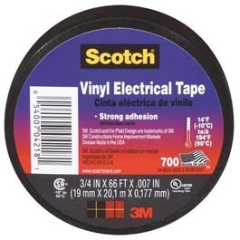 Scotch, Electrical Tape, Medium-Grade, .75-Inch x 66-Ft.