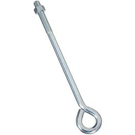 National Hardware, Eye Bolt With Hex Nut, Zinc, 5/8 x 14-In.