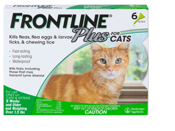 Frontline, Frontline Plus for Cats 3-Dose