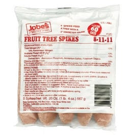 Jobe's, Fruit Tree Fertilizer Spikes, 8-11-11, 5-Pk.